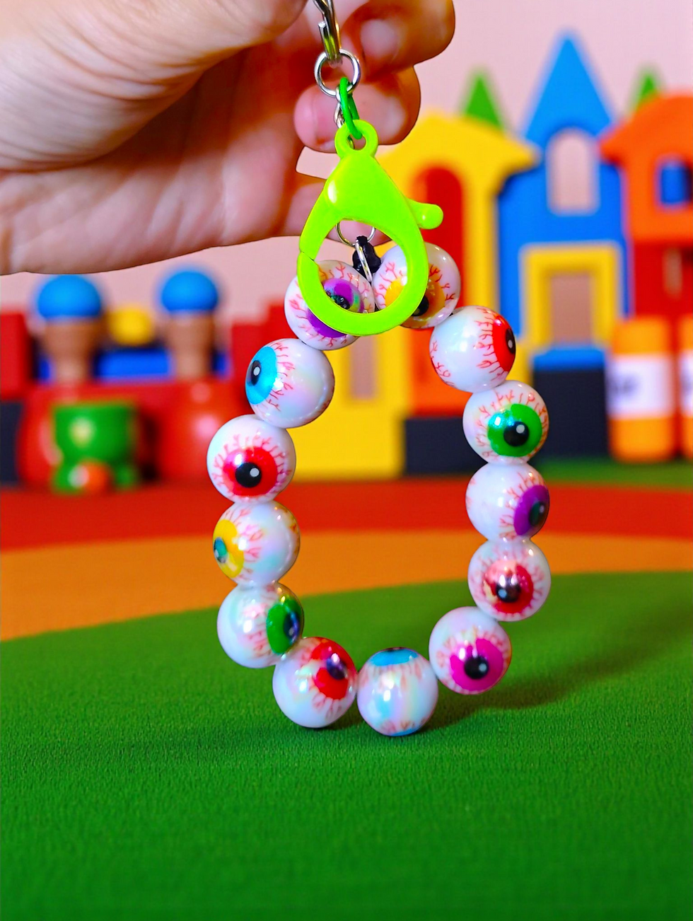 Thumbnail: Eyeball weird core colorful keychain/ bag charm
