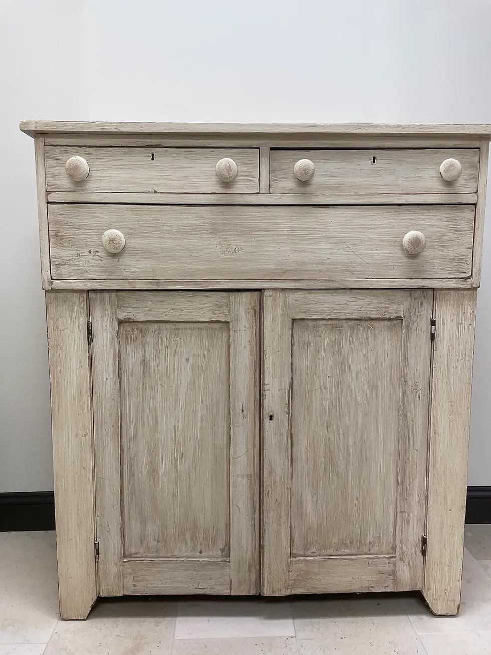 Vintage Primitive Style Pine Cupboard Restored and Refinished