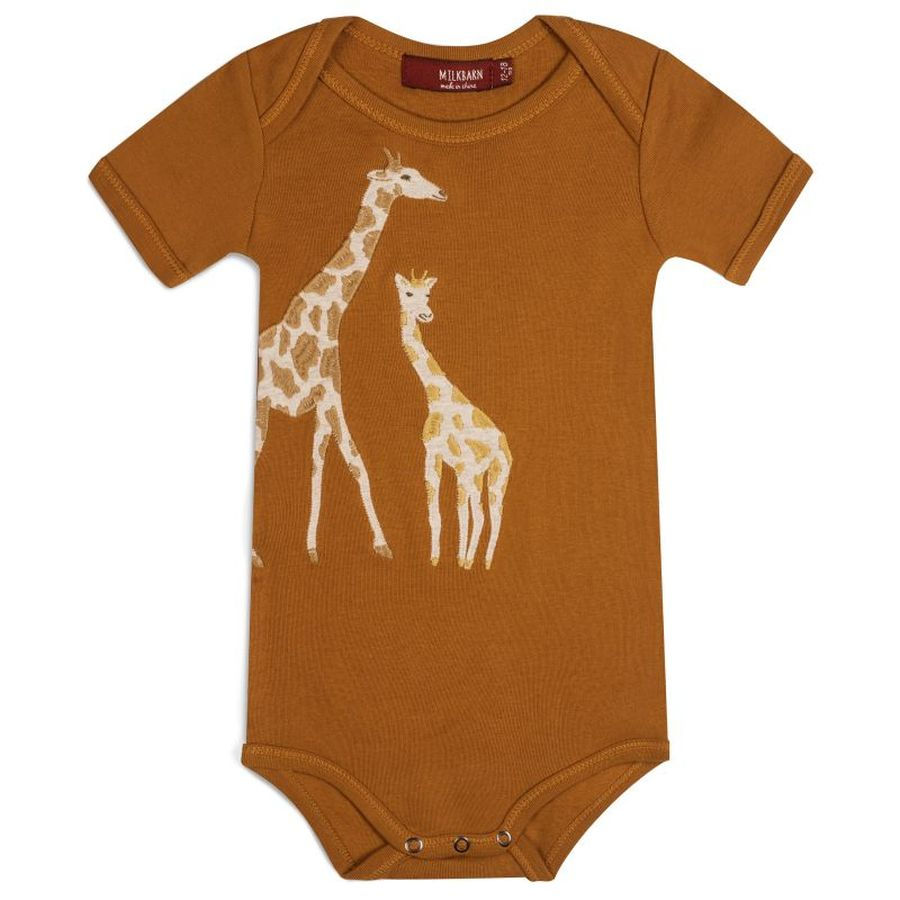 Thumbnail: Milkbarn Applique Short Sleeve One Piece Assorted Options