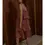Thumbnail: Casual Crepe Chiffon Pleated Dress L5236