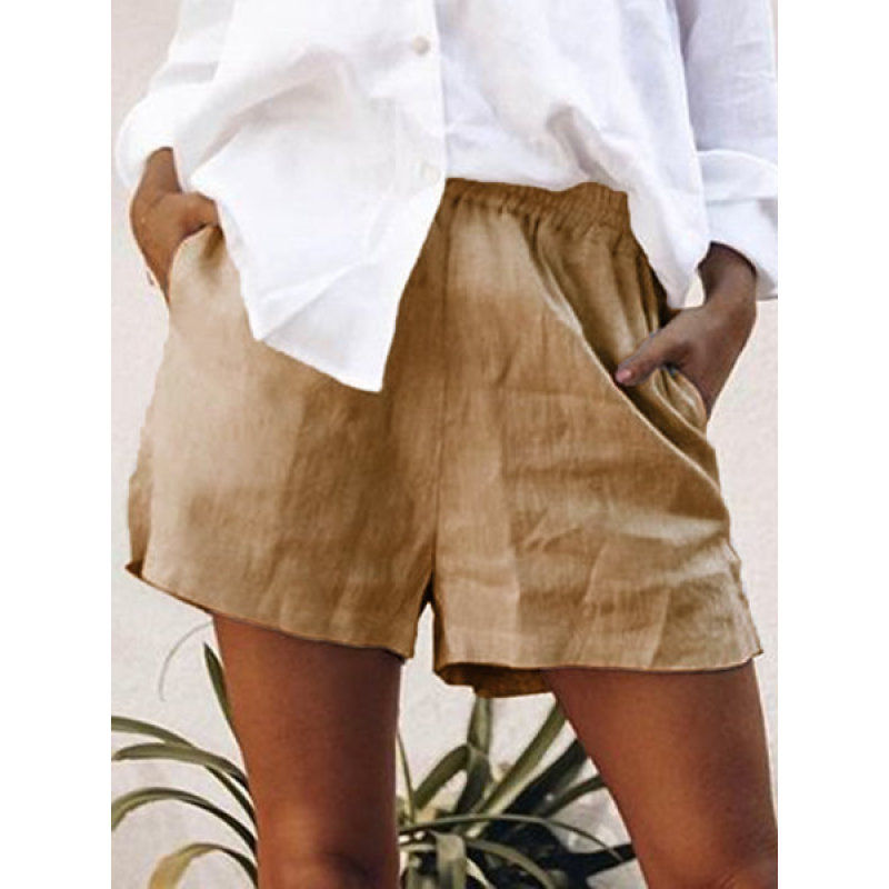 Thumbnail: Cotton and Linen Wide Shorts