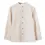 Thumbnail: Mandarin Collar Shirt - Oatmeal Stripe
