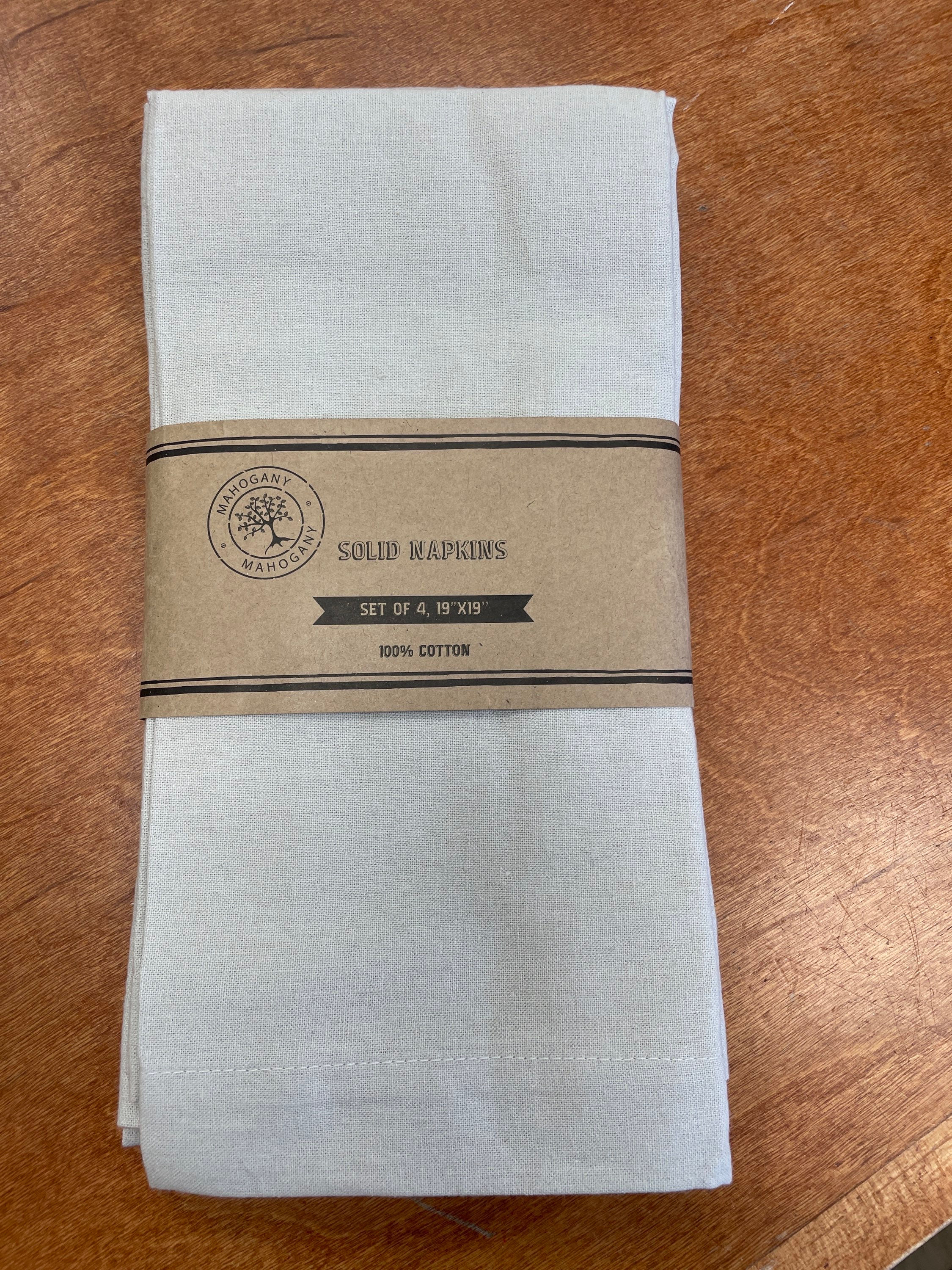 Solid Napkins - Set of 4