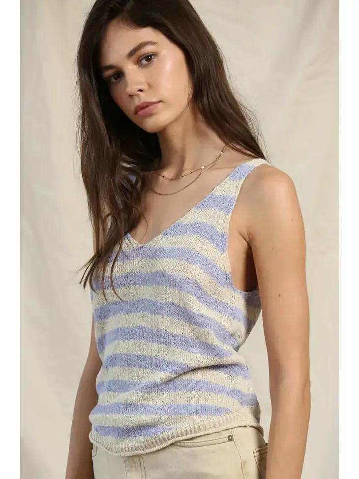 Knit Stripe Tank Top