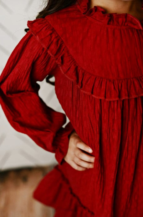 Thumbnail: Wren James - Cherry Red Annie Holiday Dress
