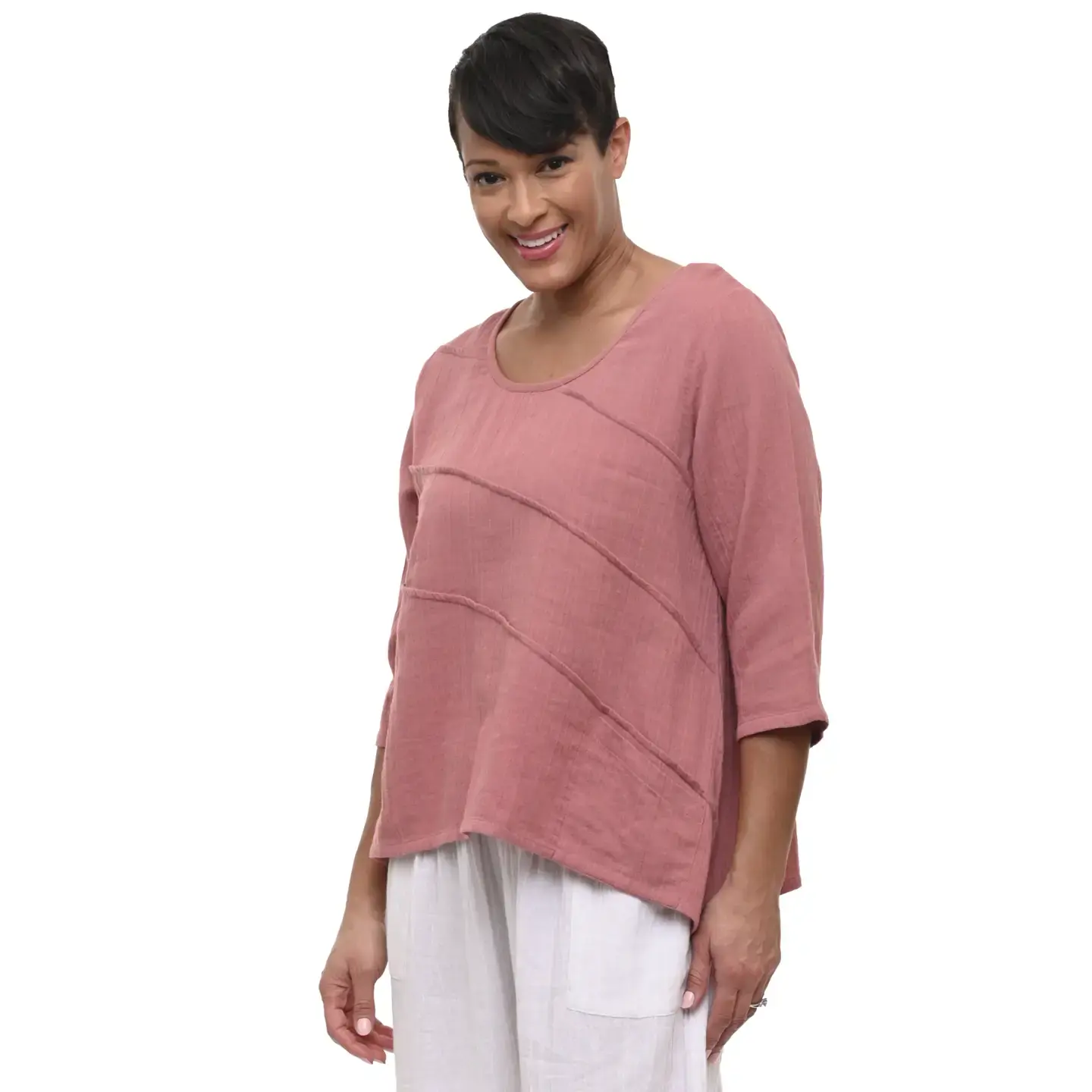 Adeline Pullover in Rose