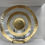 Thumbnail: Large Glass Bowl With Gold Painted Design