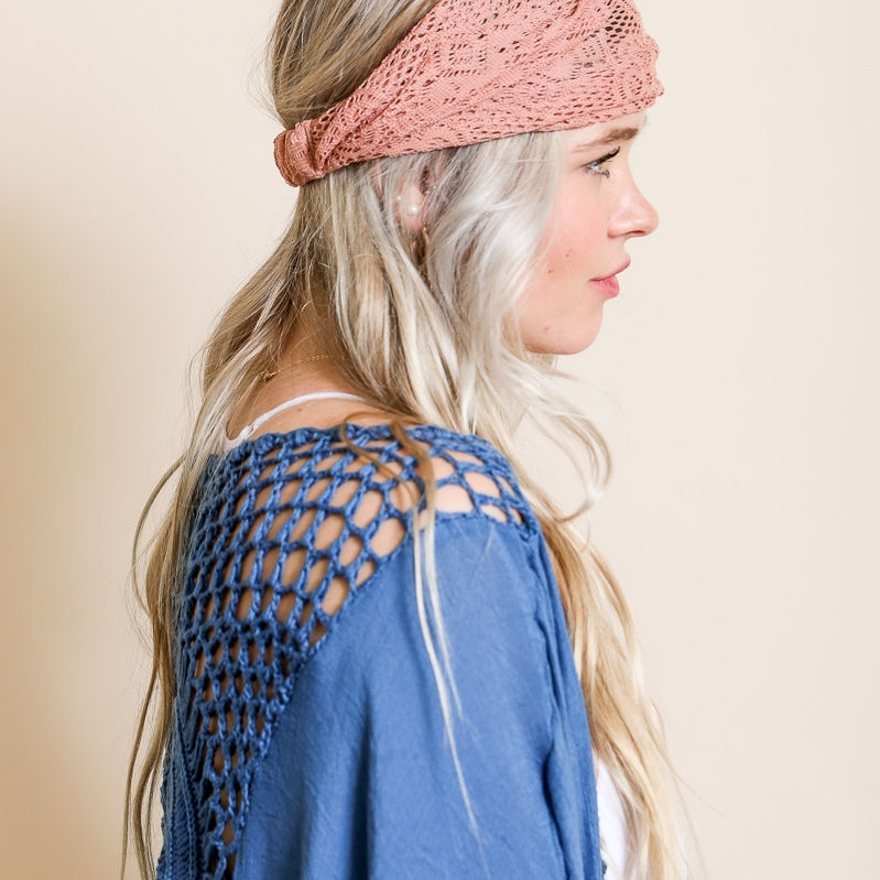 Bohemian Lace Stretch Headwrap