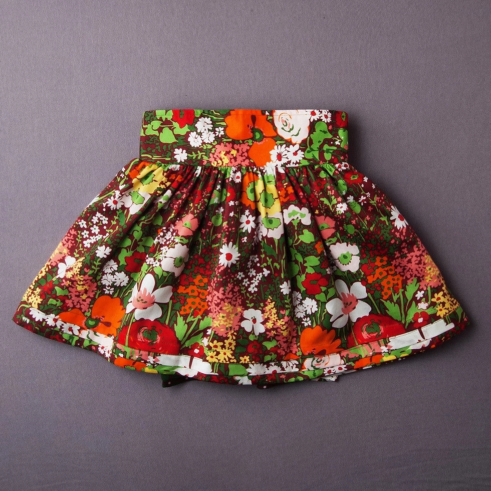 Thumbnail: Reversible Dirndl Wrap Skirt