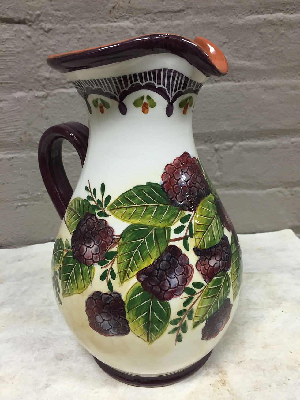Thumbnail: Berries (Amoras) Curved Pitcher