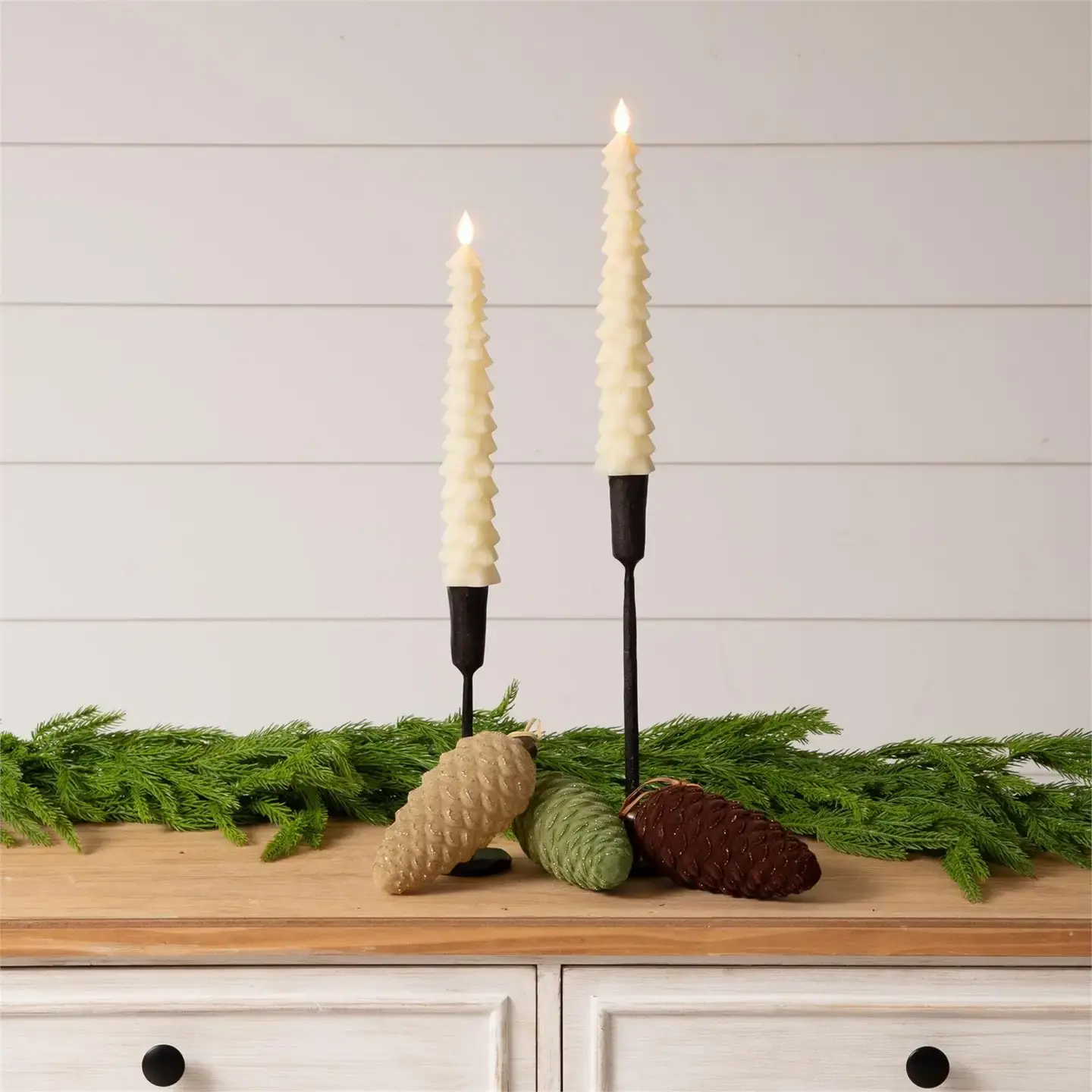 LED Candle - Christmas Tree Taper Single