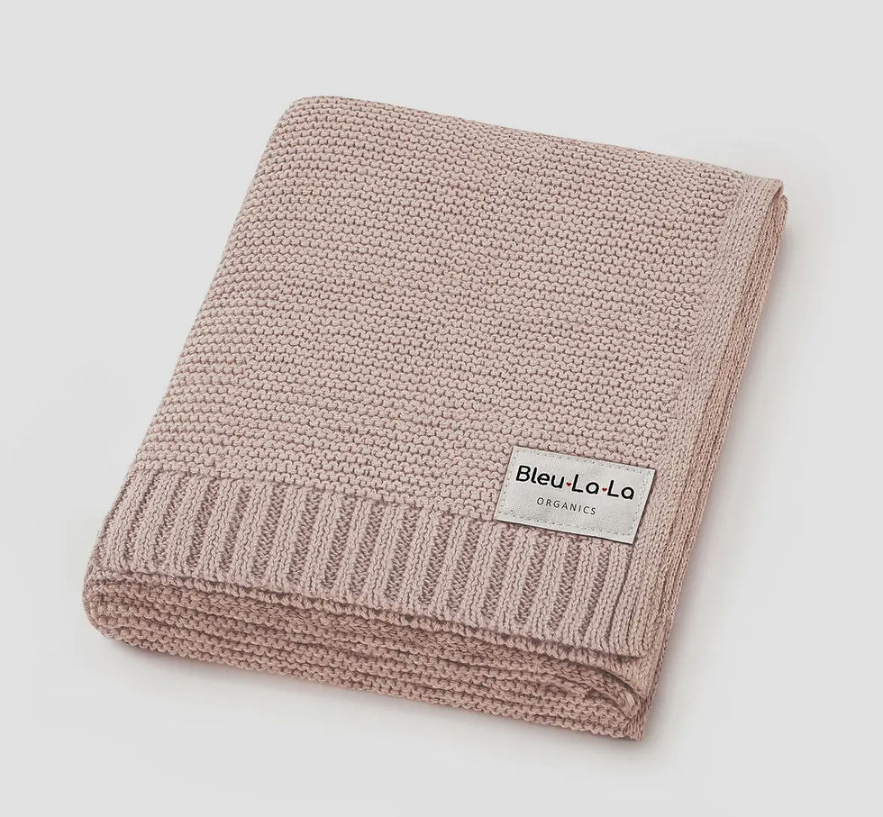 Thumbnail: Heritage Knit 100% Organic Cotton Swaddle Baby Blanket