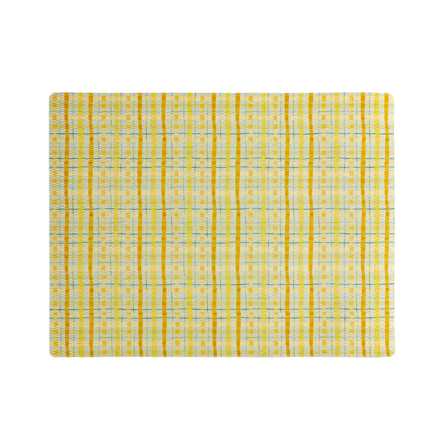 Yellow Plaid Placemats Set of 4 