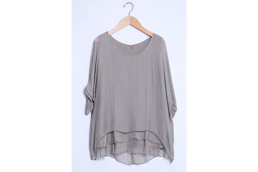 Thumbnail: Double Layer Silk Top