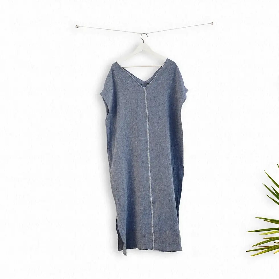Thumbnail: loom.ist - Sile V Neck Caftan Dress