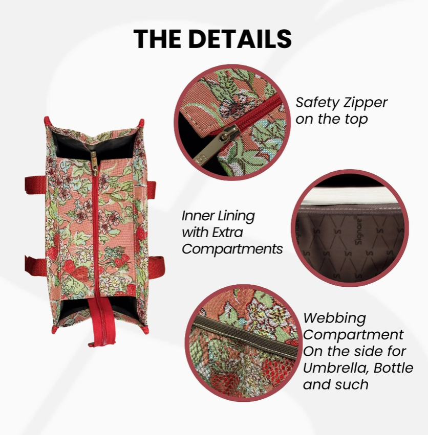 Thumbnail: SignareArt -  Wild Strawberry Shopper Bag