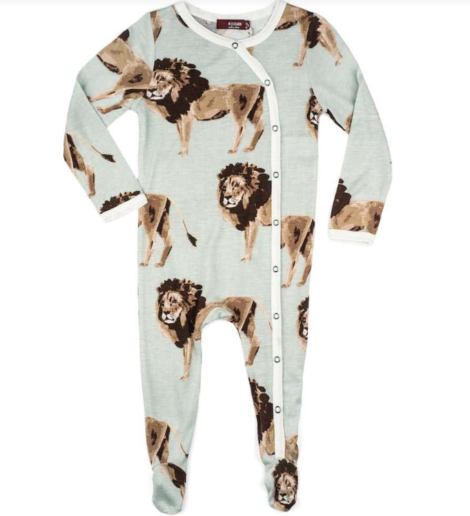 Thumbnail: Snap Footed Romper Organic- MILKBARN