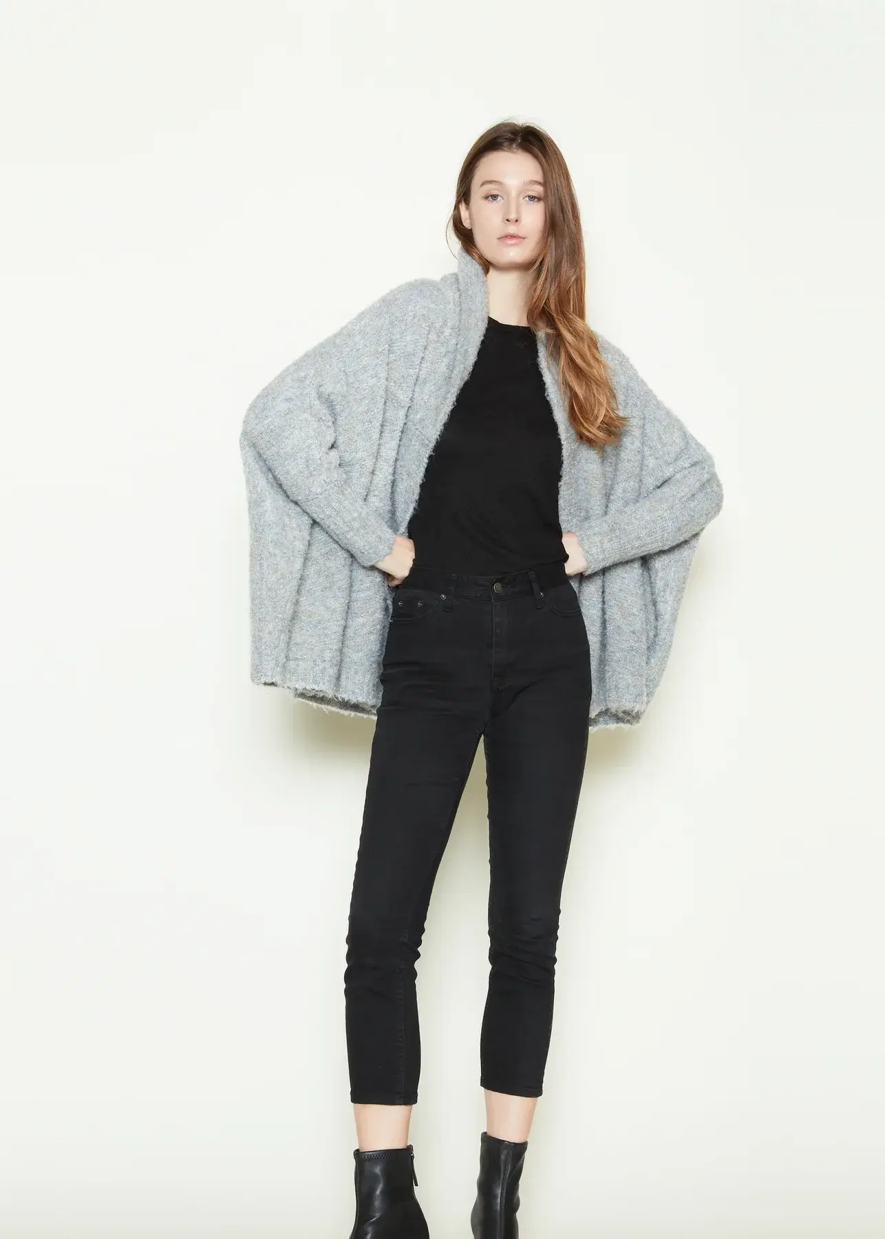 Cotton Candy Teddy Cape Cardigan 2137