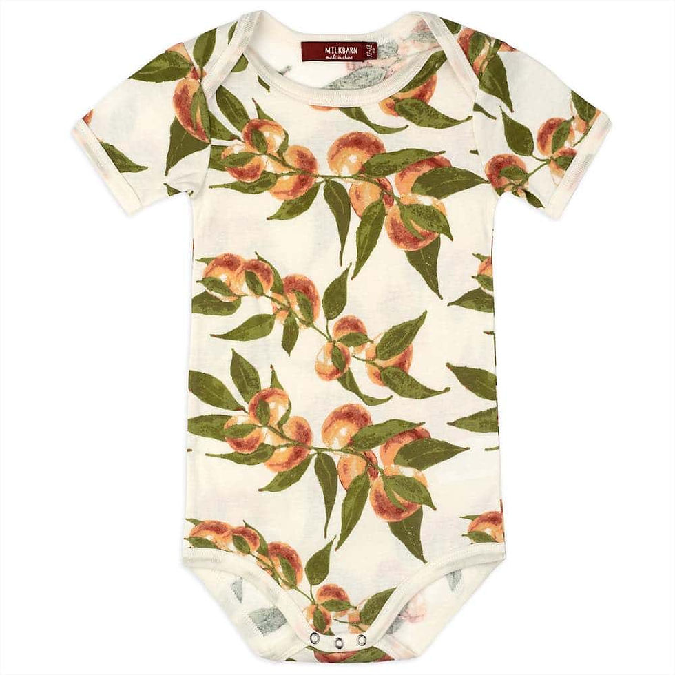 Thumbnail: Bamboo Short Sleeve One Piece- Milkbarn 