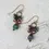 Thumbnail: Crisp Autumn Czech Glass, Crystal Dangle Earrings