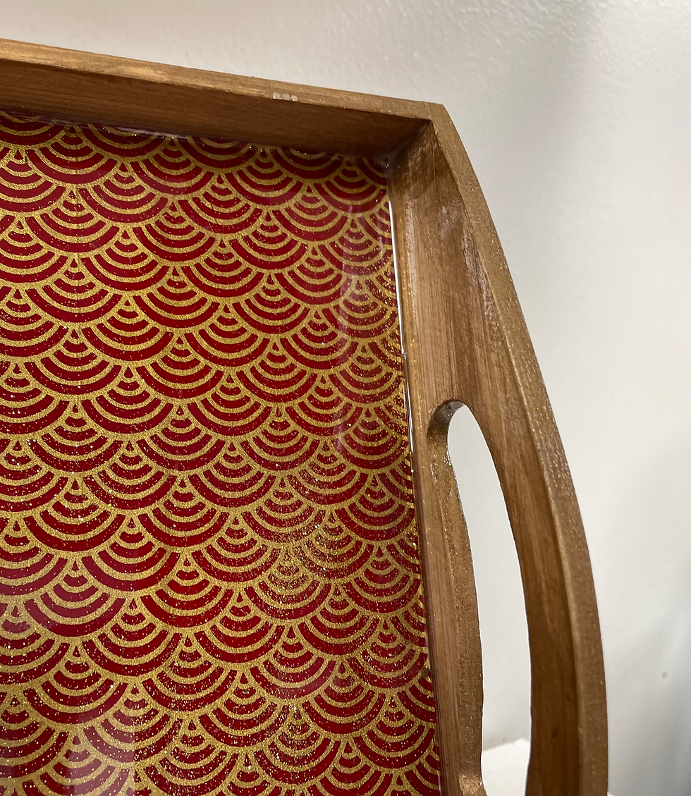 Thumbnail: Magokoro -Japanese Inspired Solid Wood Serving Tray 