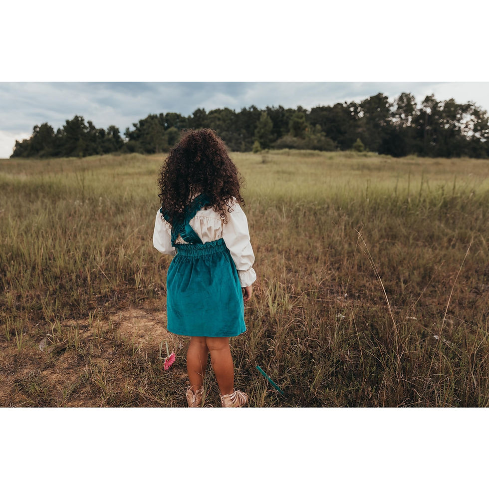 Velvet Overall Skirt