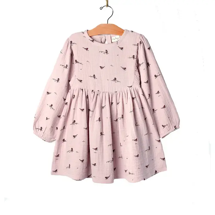Puff Sleeve Girls Dress