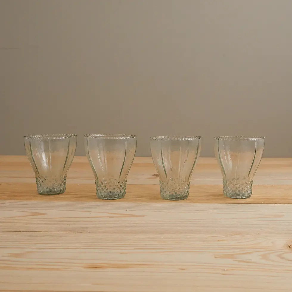 Peony Glasses, Set of 6