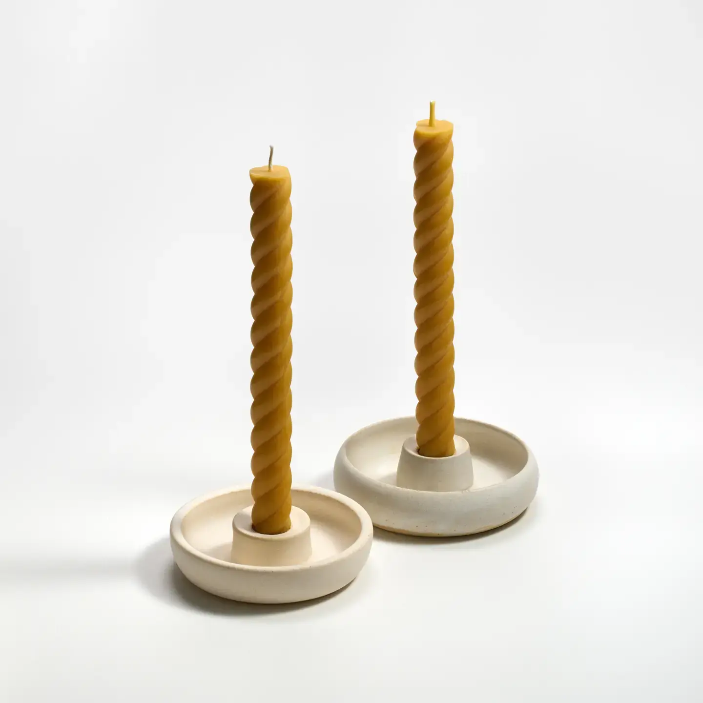 GreenTree Beeswax 10" Rope Taper Candles