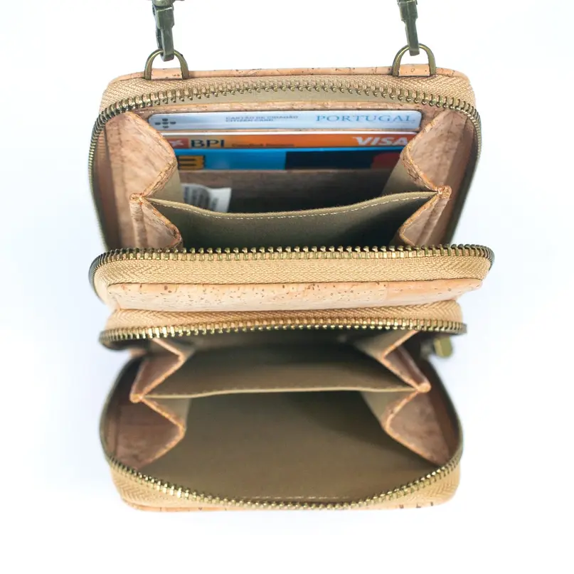Thumbnail: Cork Crossbody Wallet & Mobile Phone Bag