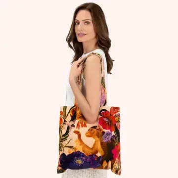 Thumbnail: Powder - Velvet Tote Bag