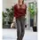 Thumbnail: Corduroy Drawstring Cuffed Pants with Pockets