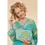 Thumbnail: Velvet Embroidered Make Up Bag - Hummingbird, Aqua