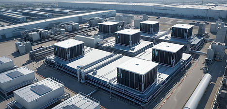 BACKGROUND IMAGE SHOWING HVAC COOLING SYSTEM . IT SHOULD BE DRONE VIEW .ULTRA MAX ZOOMED O