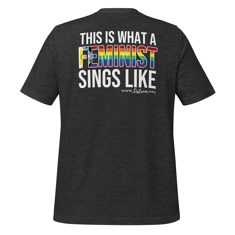 Thumbnail: Feminist Sing Back Print w Prog Flag