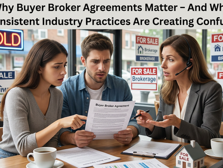 Image of agent and clients