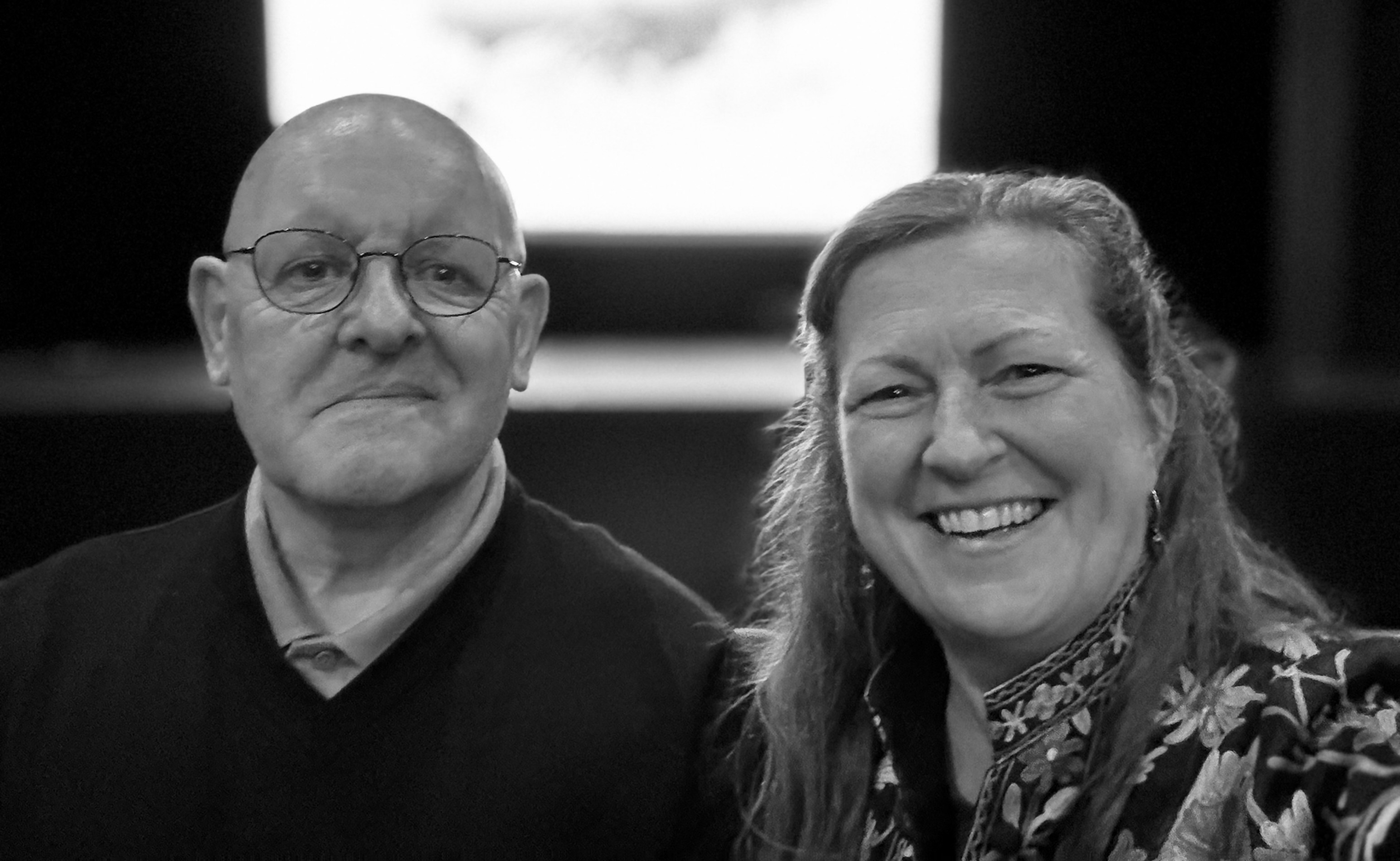 Dougie and Wendy at a screening of Everyone's Everest-When Life Gives You Lemons, a feature documentary directed and produced by Tom McShane, a veteran, looking into the restorative powers of the outdoors through the challenging times Sally Orange MBE experiences with her mental health and cancer diagnosis.