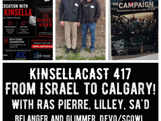 KINSELLACAST 417: From Israel to Calgary! With Ras Pierre, Lilley, Belanger, Sa'd - and Glimmer, Devo/Scowl, Lee Scratch Perry, Ben Kweller