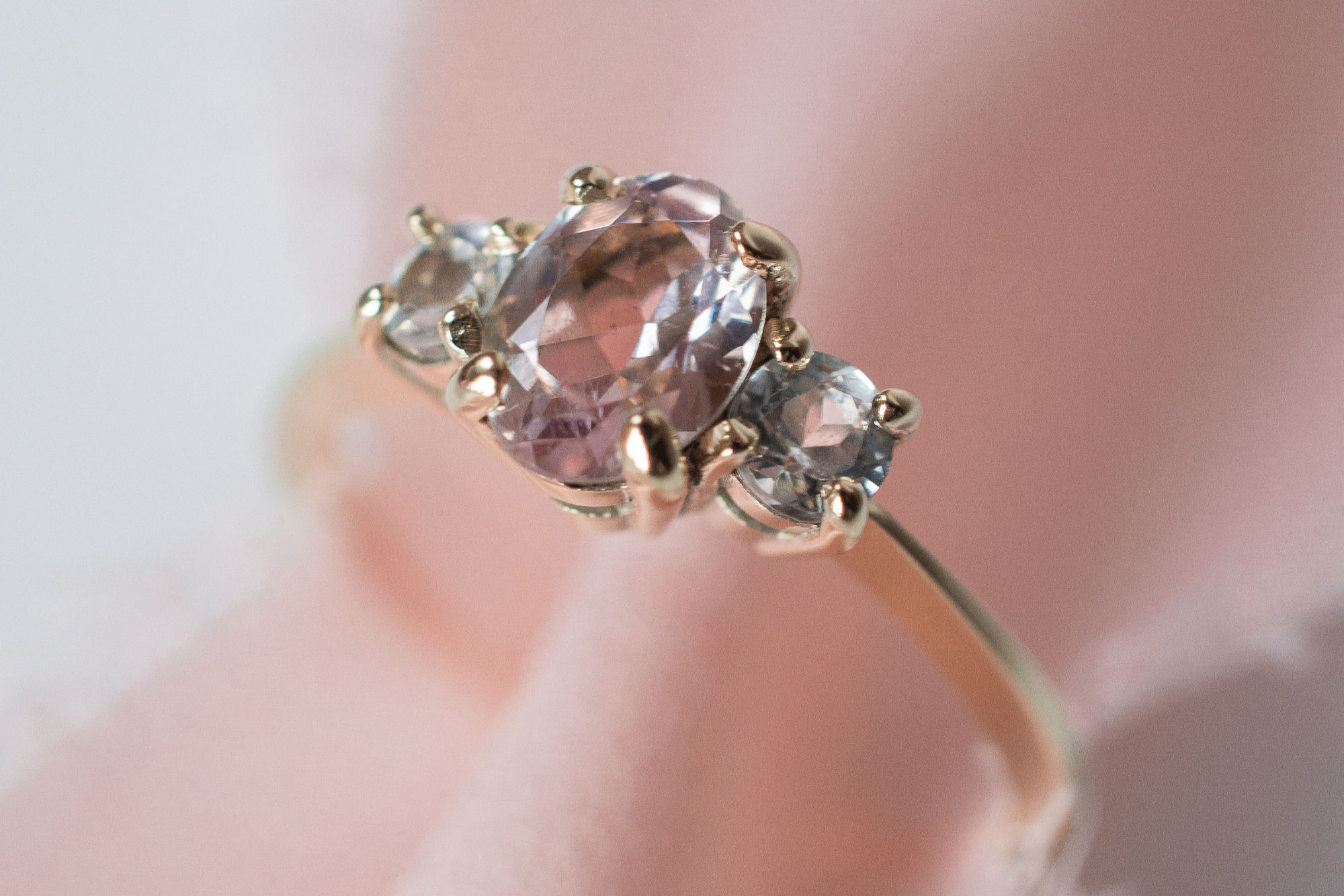 Pink + White Ring
