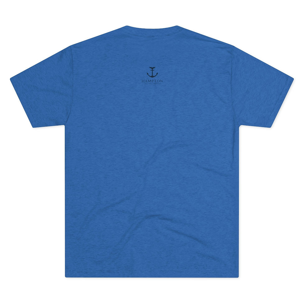 Thumbnail: Classic Navy Anchor Unisex Tri-Blend Crew Tee