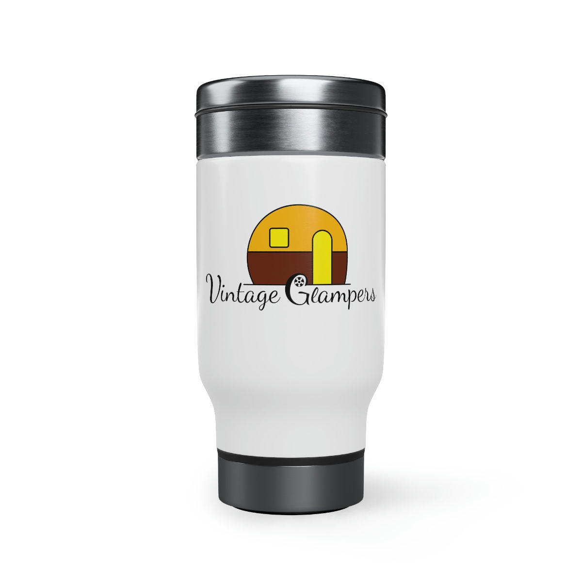 Stainless Steel Travel Mug with Handle, 14oz