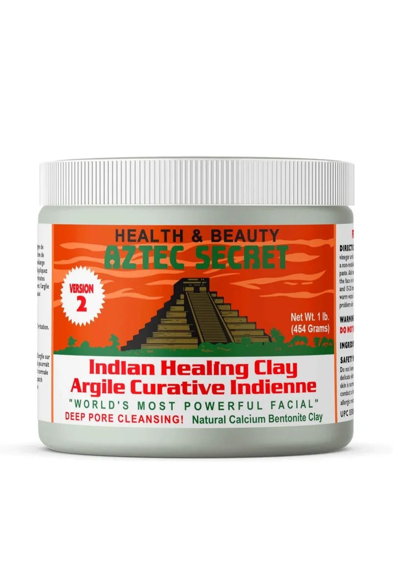 Indian Healing Clay 1 Lb Deep Pore Cleansing Facial & Body Mask