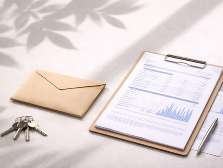 Envelope, legal documents and house keys on desk representing transfer of assets before divorce UK