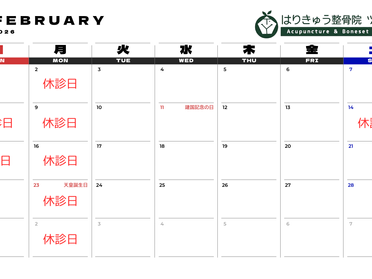 2月診療日のお知らせ📣