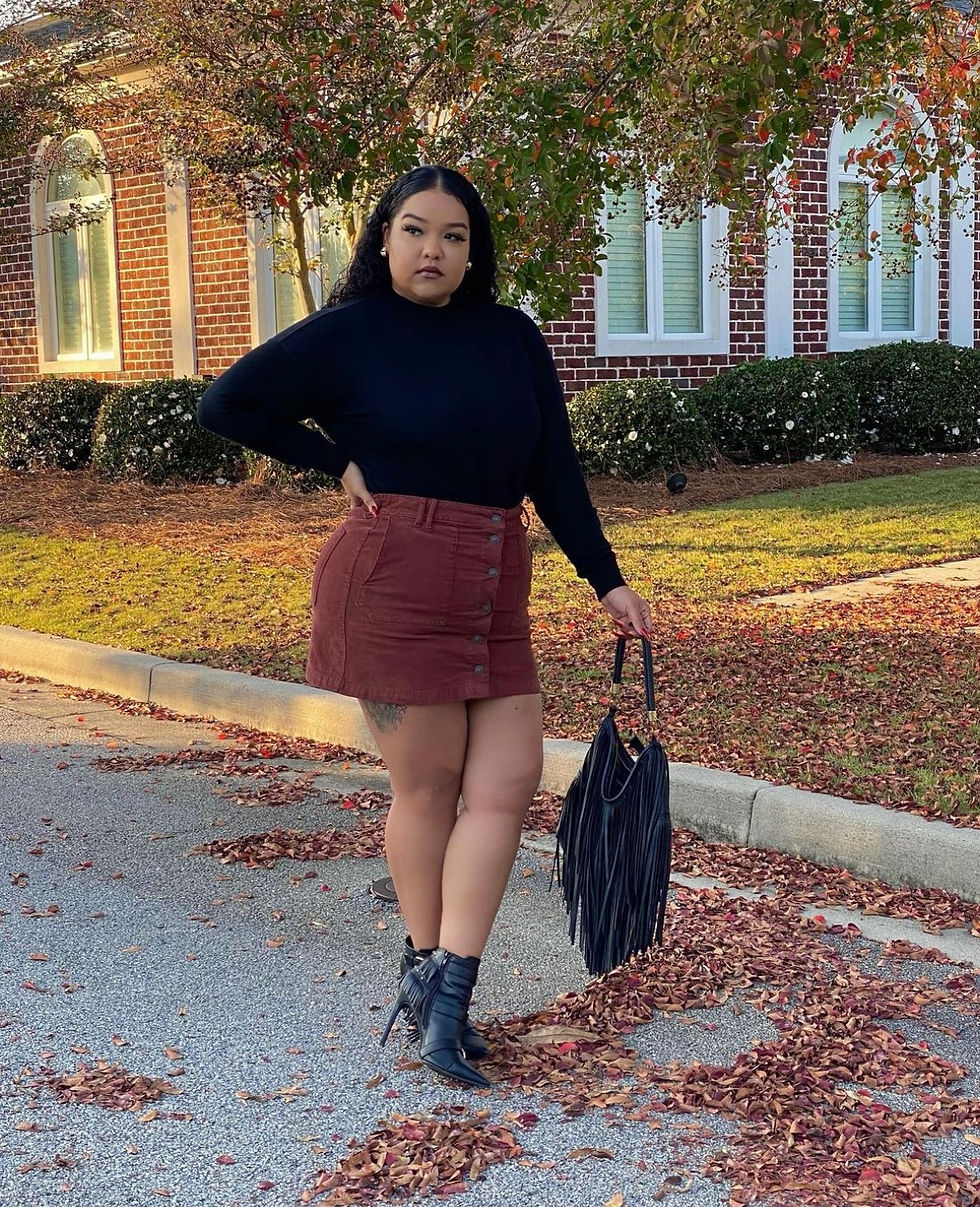 Miniatura: Corduroy Mini Skirt
