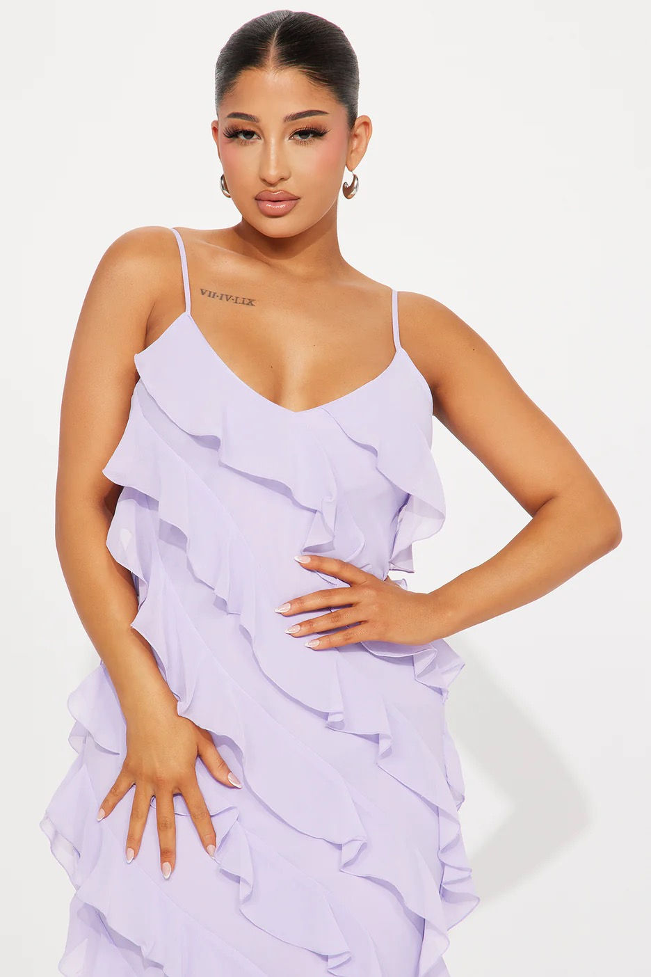 Miniatura: Lavender Ruffle Dress