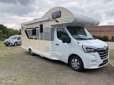 Das Bild zeigt das zu mietende Wohnmobil