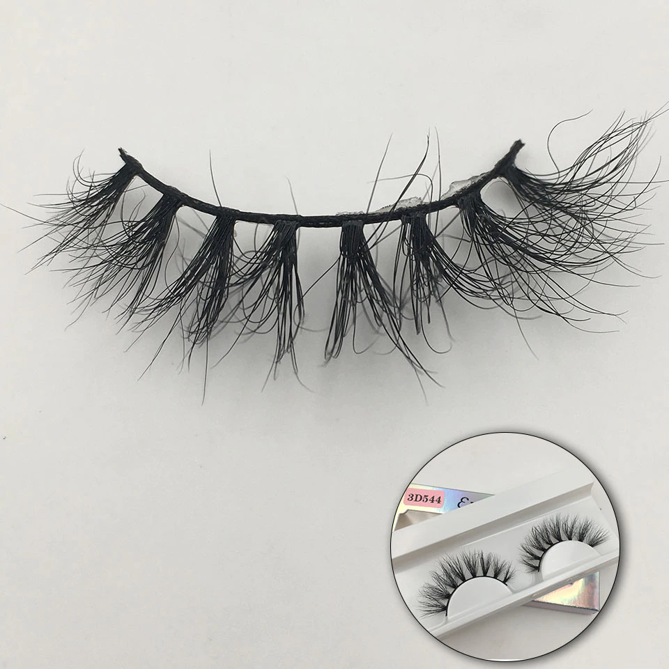 Thumbnail: RED SIREN Fluffy Mink Lashes Short Messy Wispy Natural Eyelashes 10mm-18mm