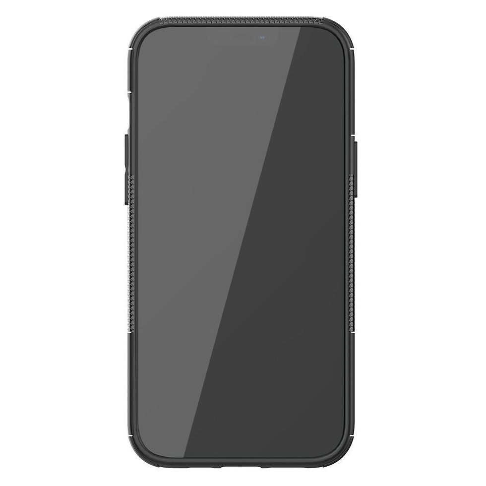 Thumbnail: AMZER Hybrid Warrior Dual Layer Kickstand Case for Apple iPhone 12 Pro