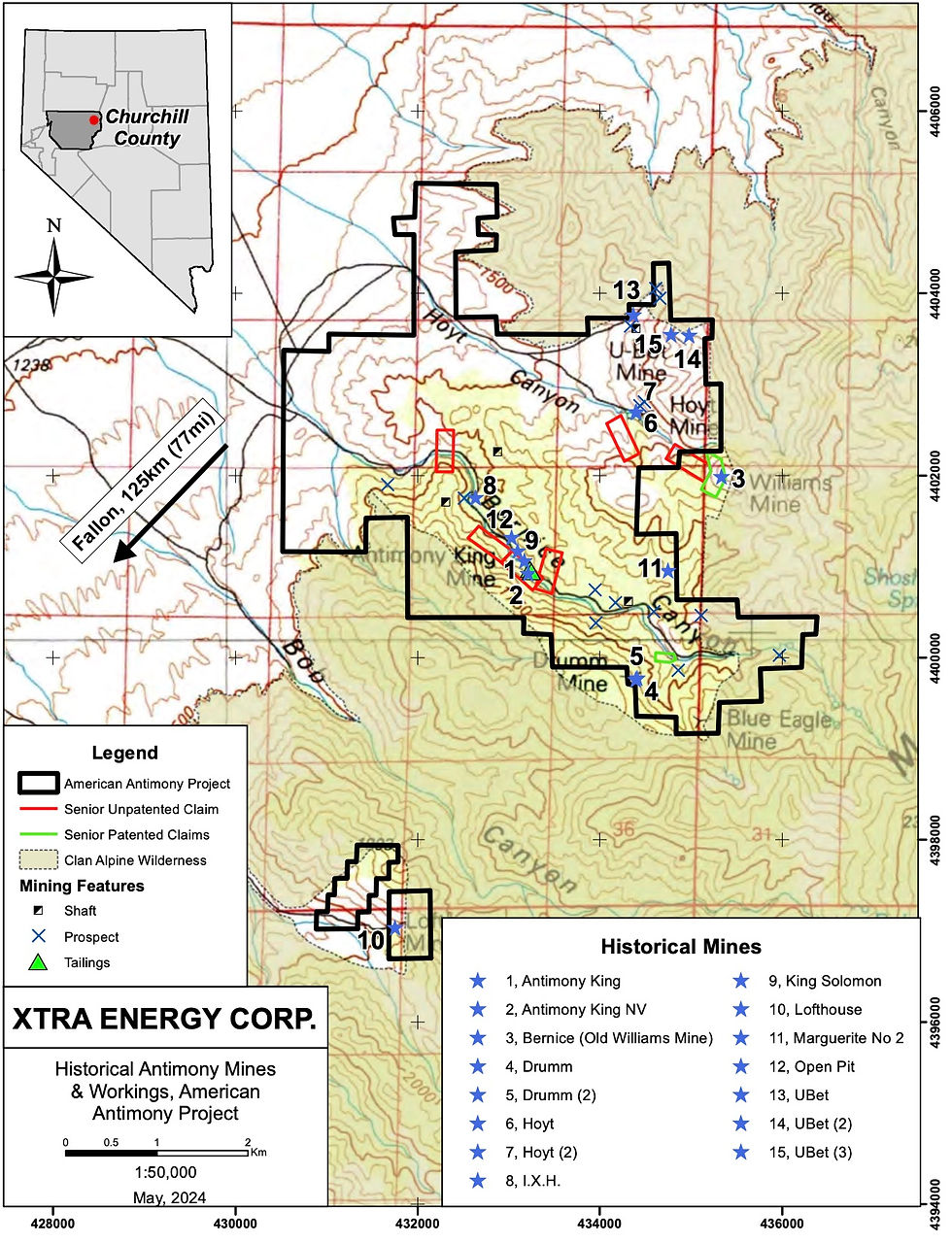Historical Mines Map